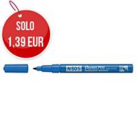 Marcatore indelebile Pentel N50S in metallo punta tonda tratto 1 mm blu