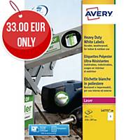 Avery L4775-20 Resistant Labels, 210 x 297 mm, 1 Labels Per Sheet