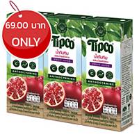 TIPCO Pomegranate & Mixed Fruit Juice 100 Pack of 3