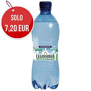 Acqua minerale frizzante Levissima bottiglia RPET 0,5 L - conf. 24