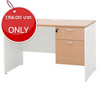 SIMMATIK L-WK120DA Office Table Beech/White