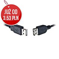 Przedłużacz USB-A GEMBIRD, USB 2.0, 3 m, czarny