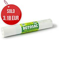 Sacchi spazzatura Gelsac bio compostabile 110L bianco - conf.10
