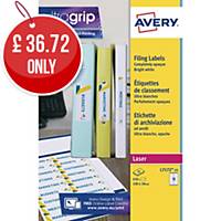Avery L7172-25 Filing labels, 100 x 30 mm, 18 Labels Per Sheet,
