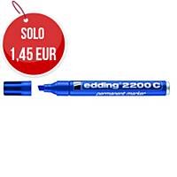 Marcatore industriale indelebile Edding 2200 punta a scalpello 1,5-3 mm blu