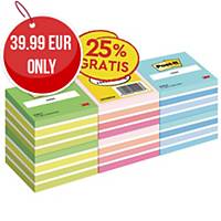 PK6 POST-IT PROMO PACK CUBES 76X76MM 450 PAGES- 25