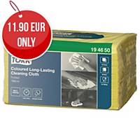 Tork Yellow 1 Ply Long Lasting Colour Cloth - Pack Of 40