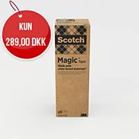 Scotch Magic usynlig tape, A Greener Choice, 9 ruller, 19 mm x 33 m
