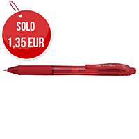 Penna gel a scatto Pentel EnerGel X punta 0,7 mm rosso