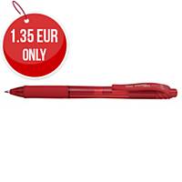 Pentel Energel BL107 Retractable Gel Ink Rollerball Pen Red - Box of 12