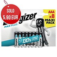 Batterie alcaline Max Plus Energizer AAA ministilo - conf. 8