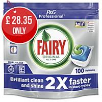 Fairy Professional All in One Dishwasher Tablets Original 100