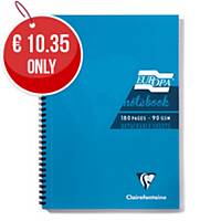 Clairefontaine Europa Wire bound Notebook A5 -  Turquoise Cover