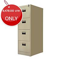 WORKSCAPE ZD-744 Filing Cabinet 4 Drawers Cream