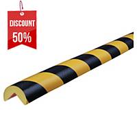 Knuffi® edge protection, type A, 1 m, yellow/black