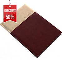 LUX WEEKLY DIARY B5 16.5X24CM BROWN