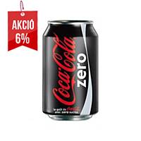 Coca-Cola Zero szénsavas üdítőital, 330 ml, 24 darab/csomag