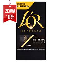 Kávové kapsuly L OR Espresso Ristretto, 10 kapsúl