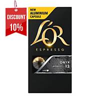 L OR Espresso Onyx Coffee Capsules, 10pcs