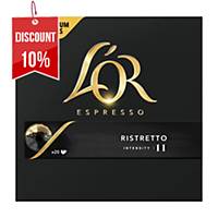L OR Ristretto Coffee Capsules, 20pcs