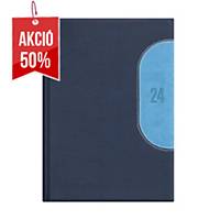 Kredo napi határidőnapló A5 - kék/világoskék,  15 x 21 cm, 352 oldal