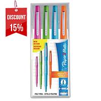 Paper Mate Flair fineliner fun colours - pocket of 4 colours
