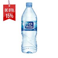Pack de 15 garrafas de água Font Vella - 1 L