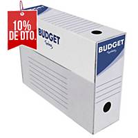 Pack 50 cajas archivo definitivo Lyreco - folio prolongado -lomo 115 mm - blanco