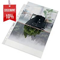 Leitz Recycled A4 Punched Pockets 100 Micron - Pack of 100