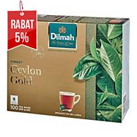 Herbata czarna DILMAH Ceylon Gold, 100 kopert