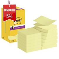 Post-It Super Sticky Z-Notes 76X76mm Canary Yellow Pk12