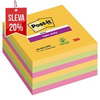 Super Sticky link. Bločky Post-it® 675, 101x101 mm, barev., 6 bločků/90 listů