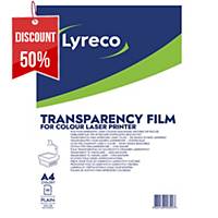 Optimont A4 Plain Colour Laser Printer Transparency Film - Box Of 50 Sheets
